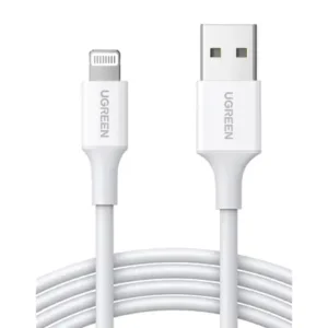 Cable USB-A a Lightning / Certificado MFi / 1 Metro / Adecuado para iPhone, iPad y iPod / Carga y Sincronización de Datos