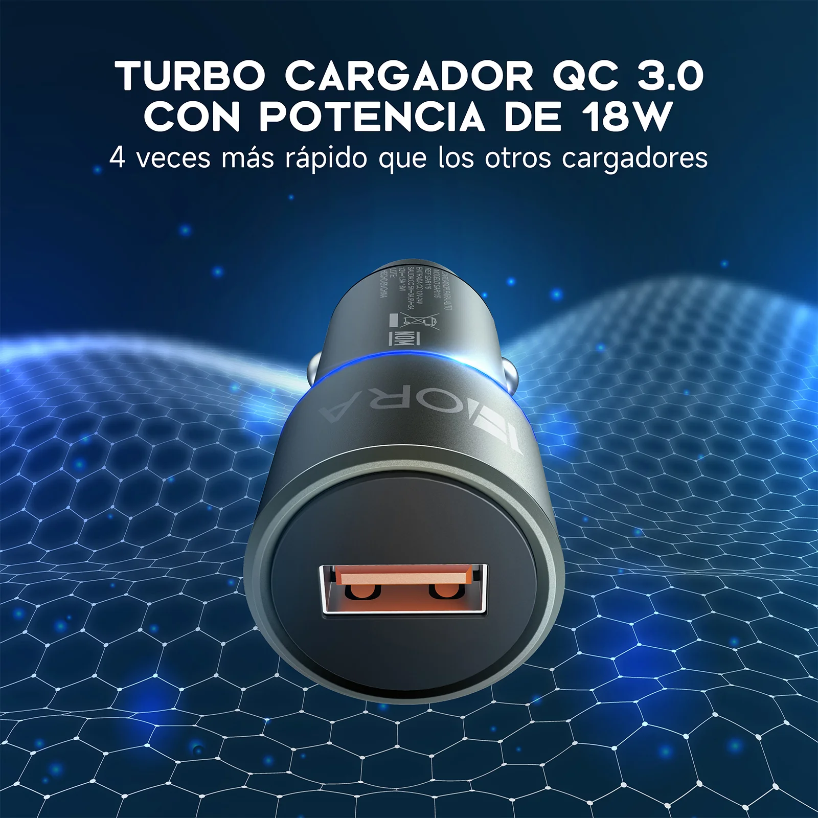 Combo cargador para auto 3A - GAR116 - Imagen 3