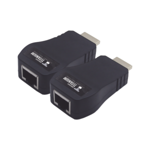 Kit Extensor 25m convertidor Señal HDMI a UTP (Cat5e/Cat 6) / Calidad PREMIUM  TTHDMI2RJ
